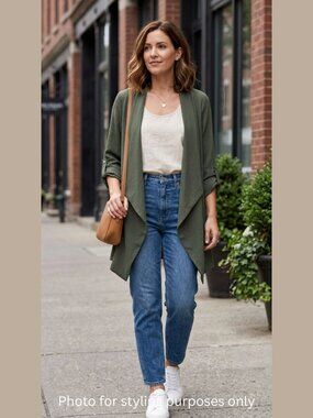 Entro Olive Green Cardigan